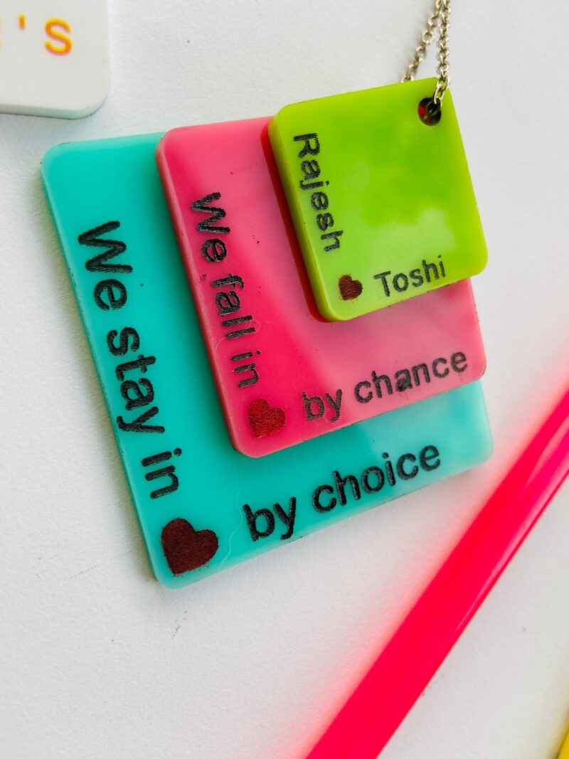 Keychain for couple - Bubbly Decors