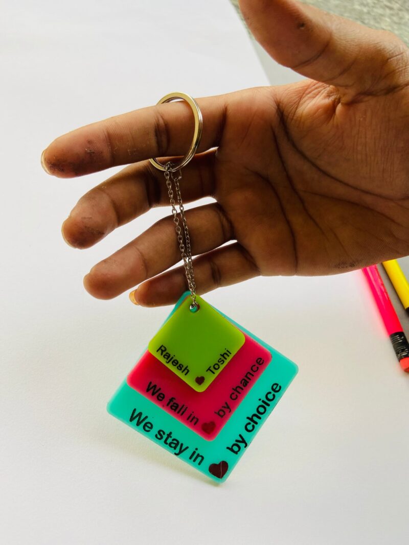 Keychain for couple - Bubbly Decors