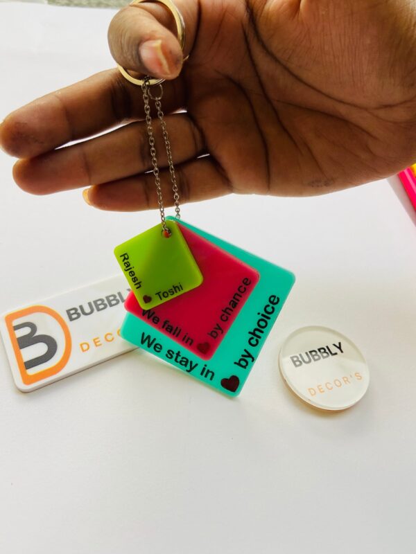 Keychain for couple - Bubbly Decors