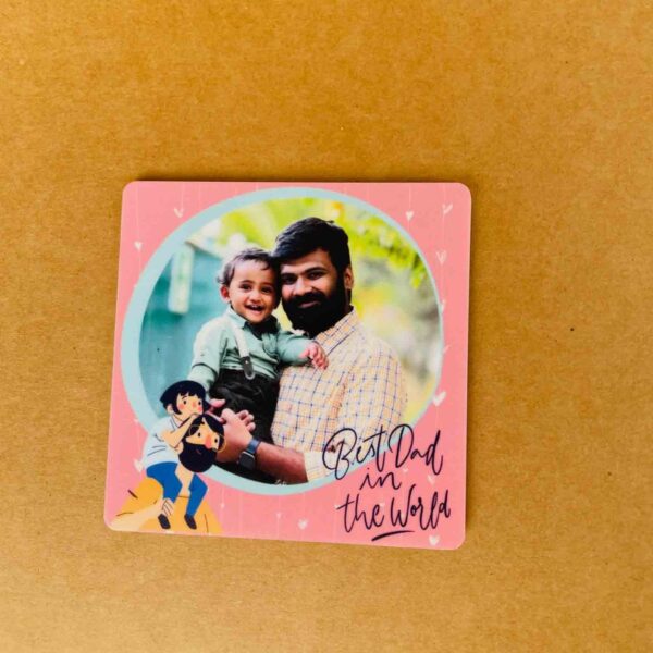Fathers day photo magnet - Bubbly Decors