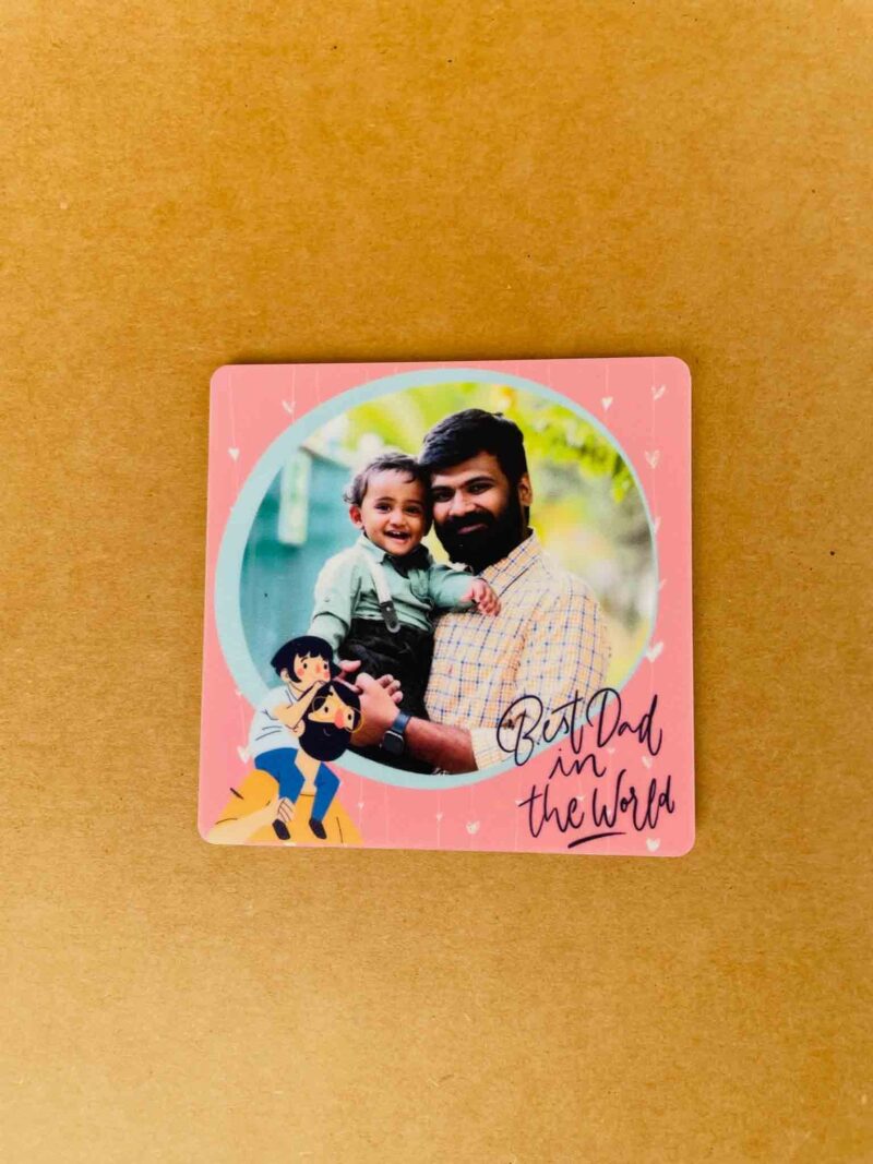 Fathers day photo magnet - Bubbly Decors