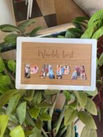 Wood photo clipping frame - Bubbly Decors