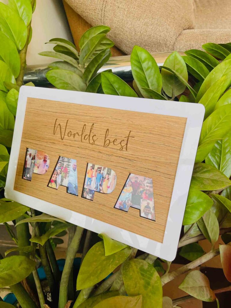 Wood photo clipping frame - Bubbly Decors
