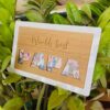 Wood photo clipping frame - Bubbly Decors