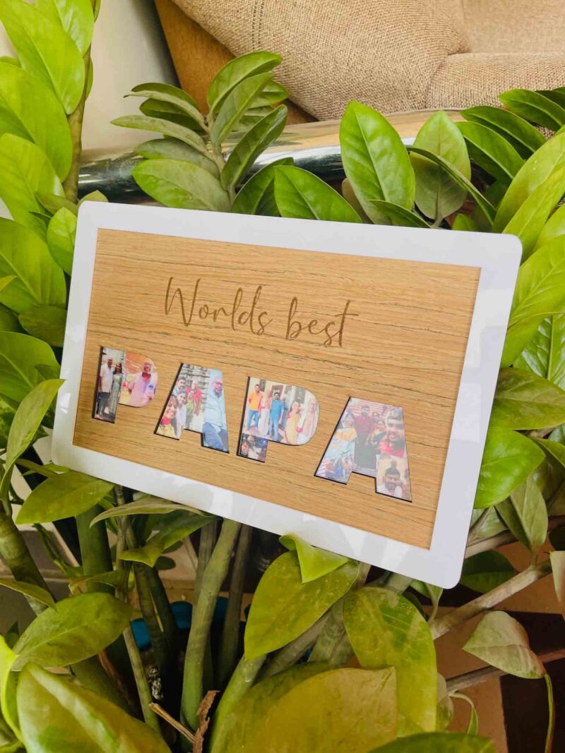 Wood photo clipping frame - Bubbly Decors