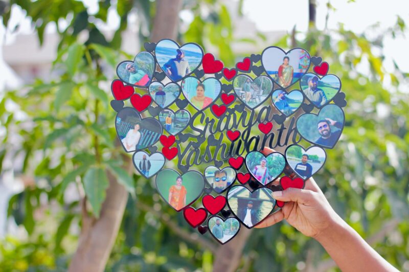 Heart collage Frame - Bubbly Decors
