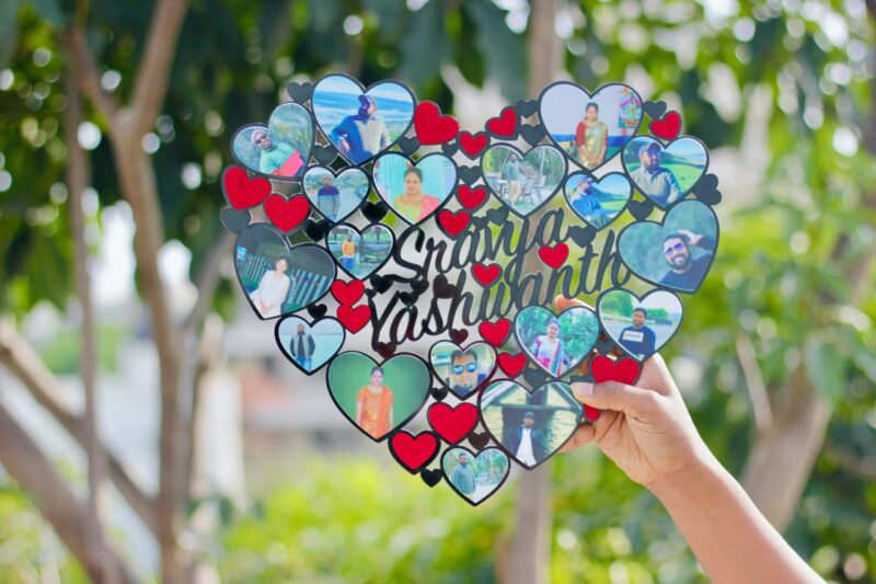 Heart collage Frame - Bubbly Decors