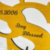 Wooden logo for couples - Bubbly Decors