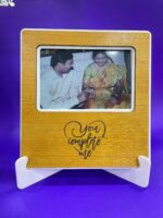 Wood couple desk frame - Bubbly Decors