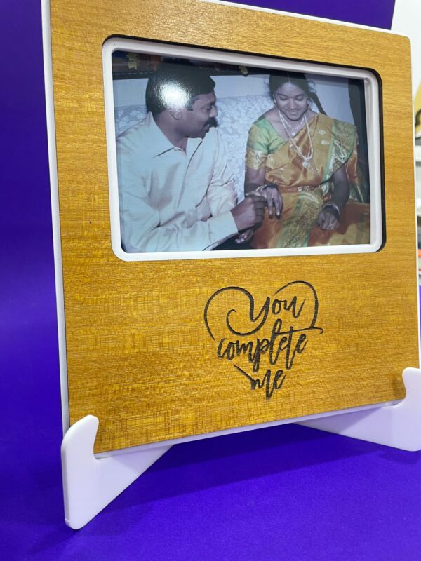 Wood couple desk frame - Bubbly Decors