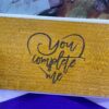 Wood couple desk frame - Bubbly Decors