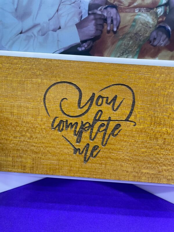Wood couple desk frame - Bubbly Decors