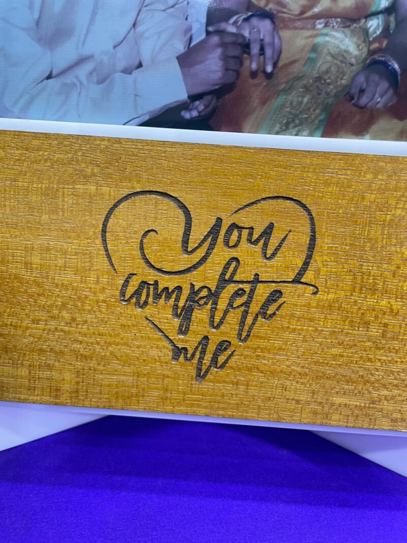 Wood couple desk frame - Bubbly Decors