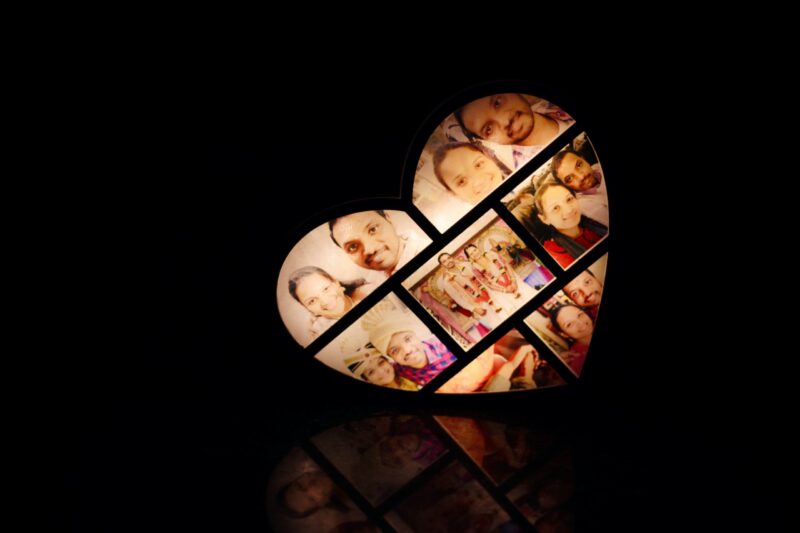 Heart photo Light - Bubbly Decors
