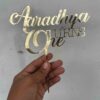 Turns one cake topper - Bubbly Decors