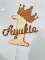 First birthday cake topper - Bubbly Decors