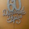 Diamond years cake topper - Bubbly Decors