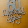 Diamond years cake topper - Bubbly Decors