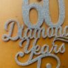 Diamond years cake topper - Bubbly Decors