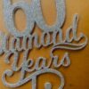Diamond years cake topper - Bubbly Decors