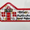 Name Board Wood and pattern print - Bubbly Decors