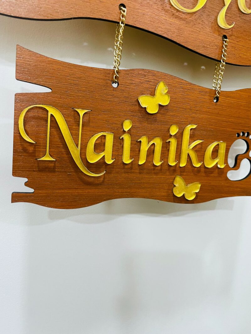 Name Board 3 steps - Bubbly Decors