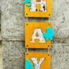 Hanging letter tiles - Bubbly Decors