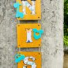 Hanging letter tiles - Bubbly Decors