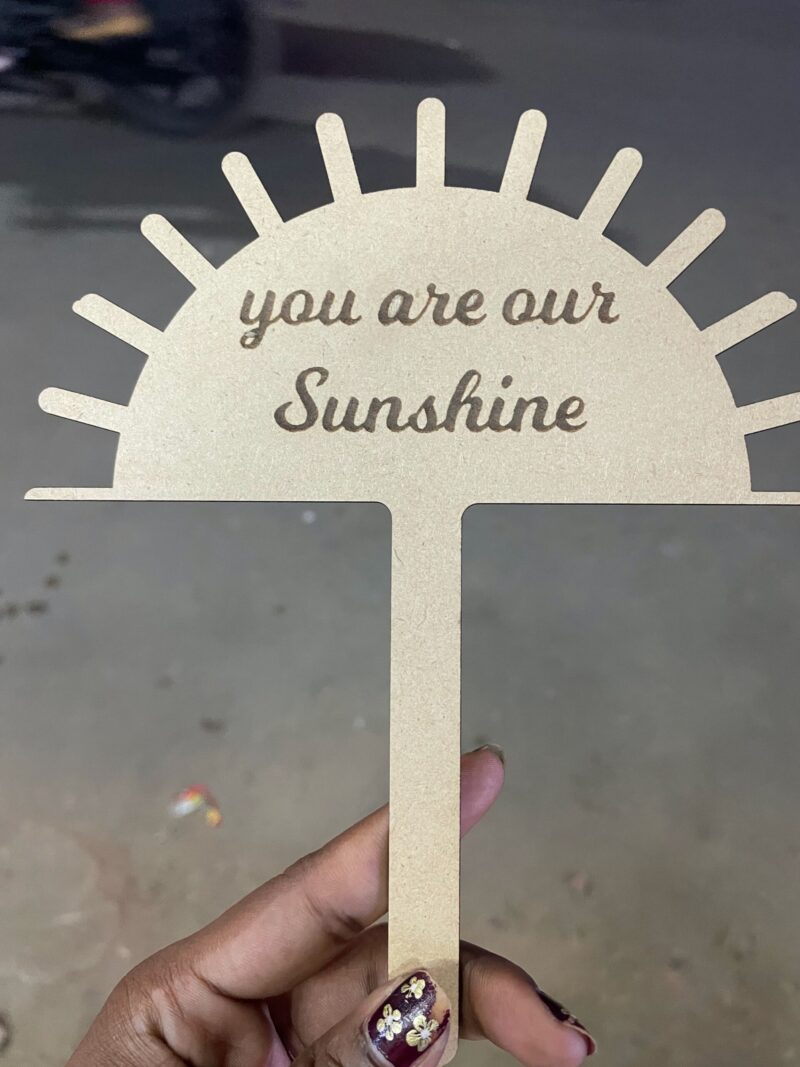 Cake topper sunshine theme - Bubbly Decors