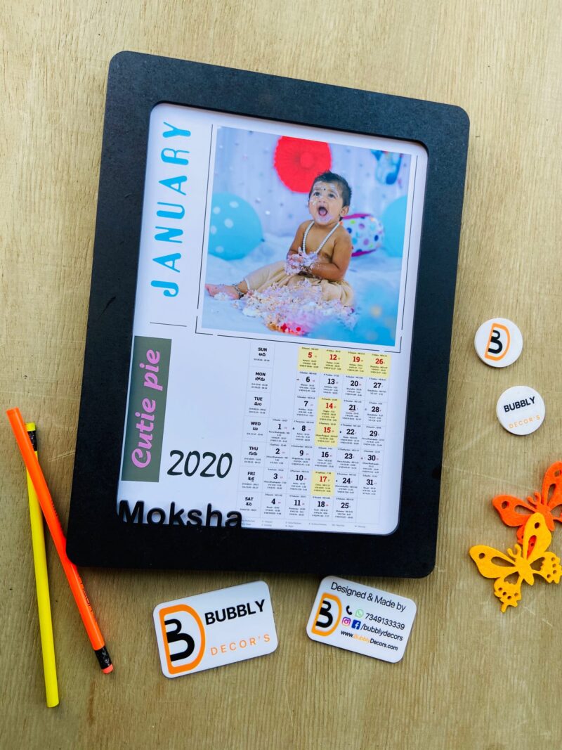 Photo Calendar - Bubbly Decors