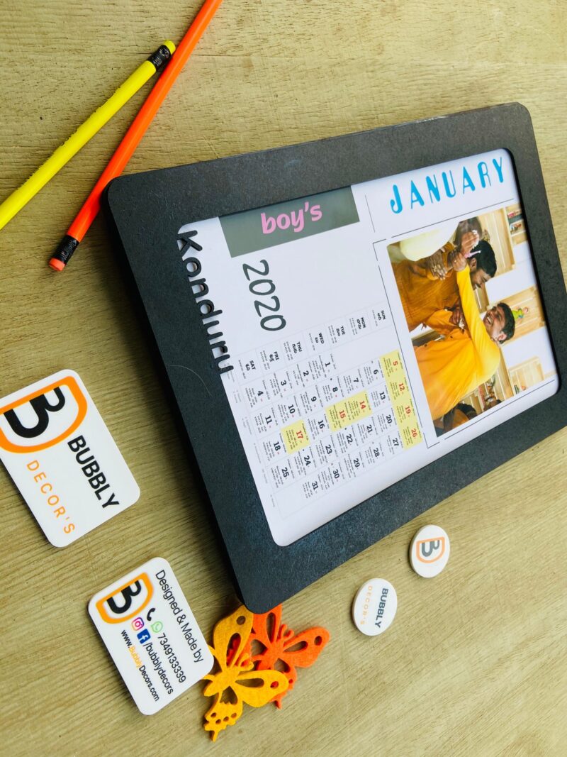Photo Calendar - Bubbly Decors