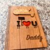 love you daddy greeting card - Bubbly Decors