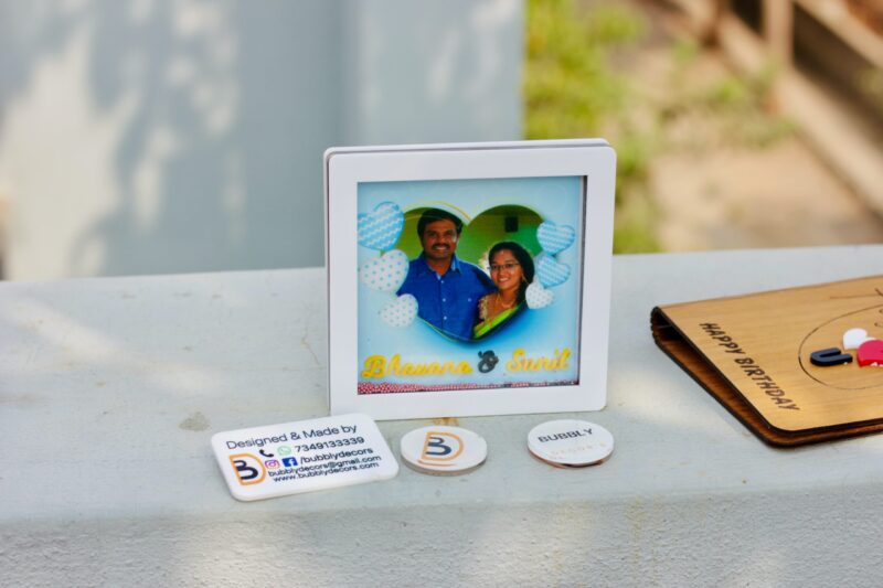 Fridge magnet Depth frame - Bubbly Decors