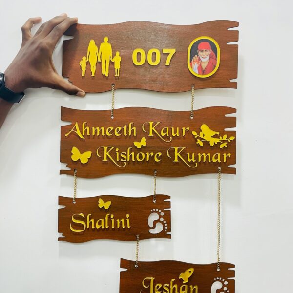 Name board baba theme - Bubbly Decors