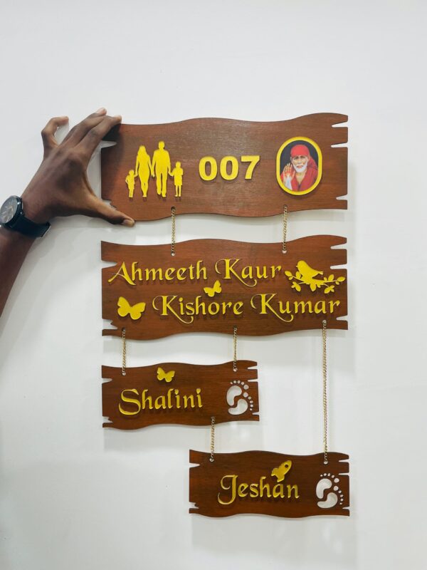 Name board baba theme - Bubbly Decors