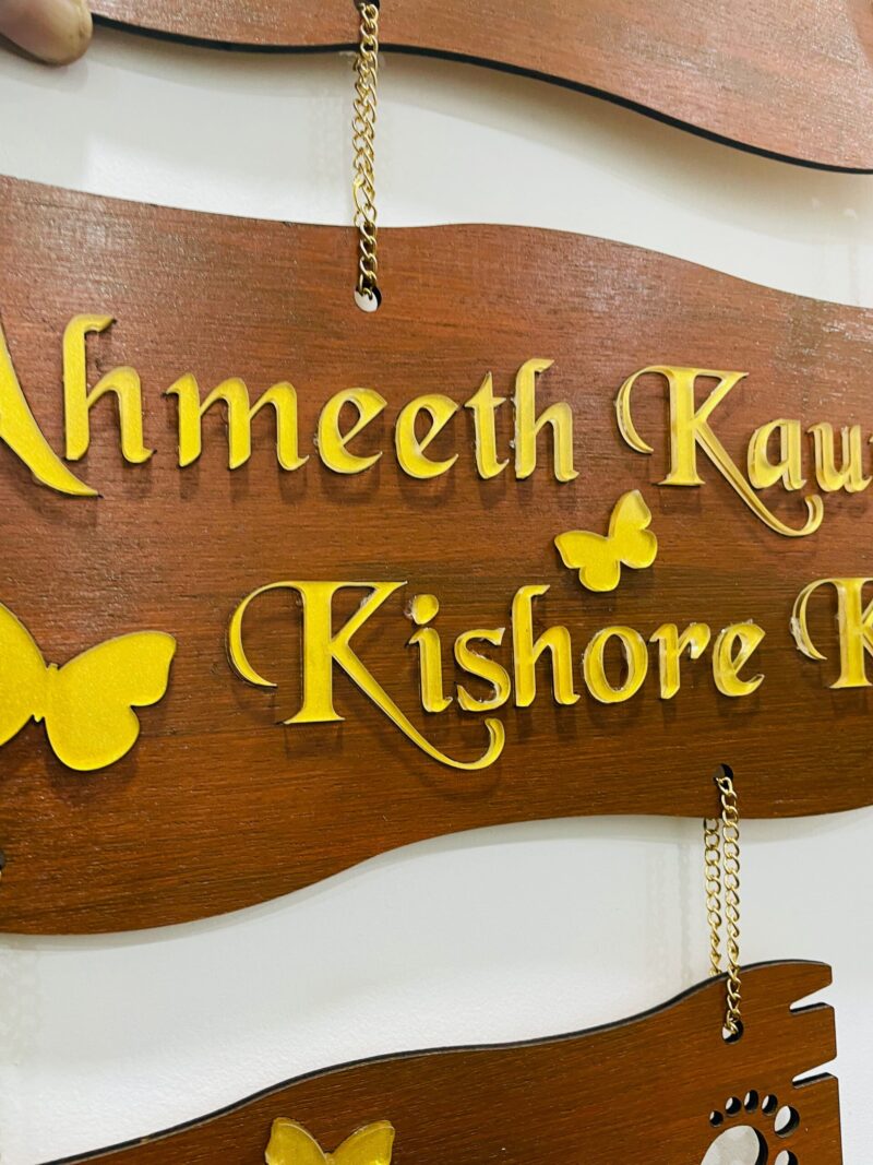 Name board baba theme - Bubbly Decors