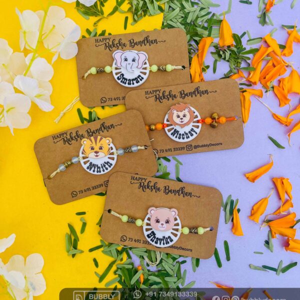 Rakhi combo Name Board for Brother - Bubbly Decors