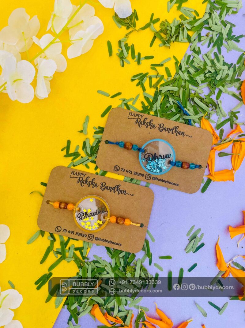 Alphabets magnets Rakhi Combo Hamper - Bubbly Decors
