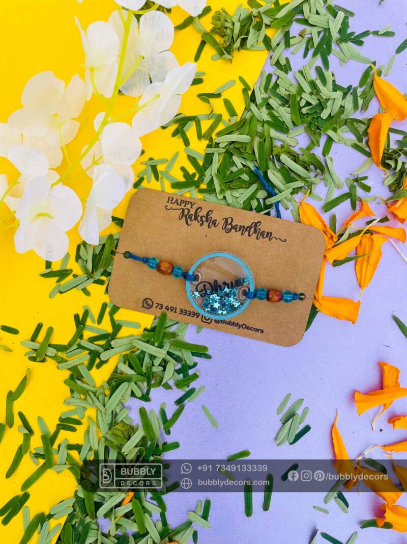 Depth Round Rakhi - Bubbly Decors