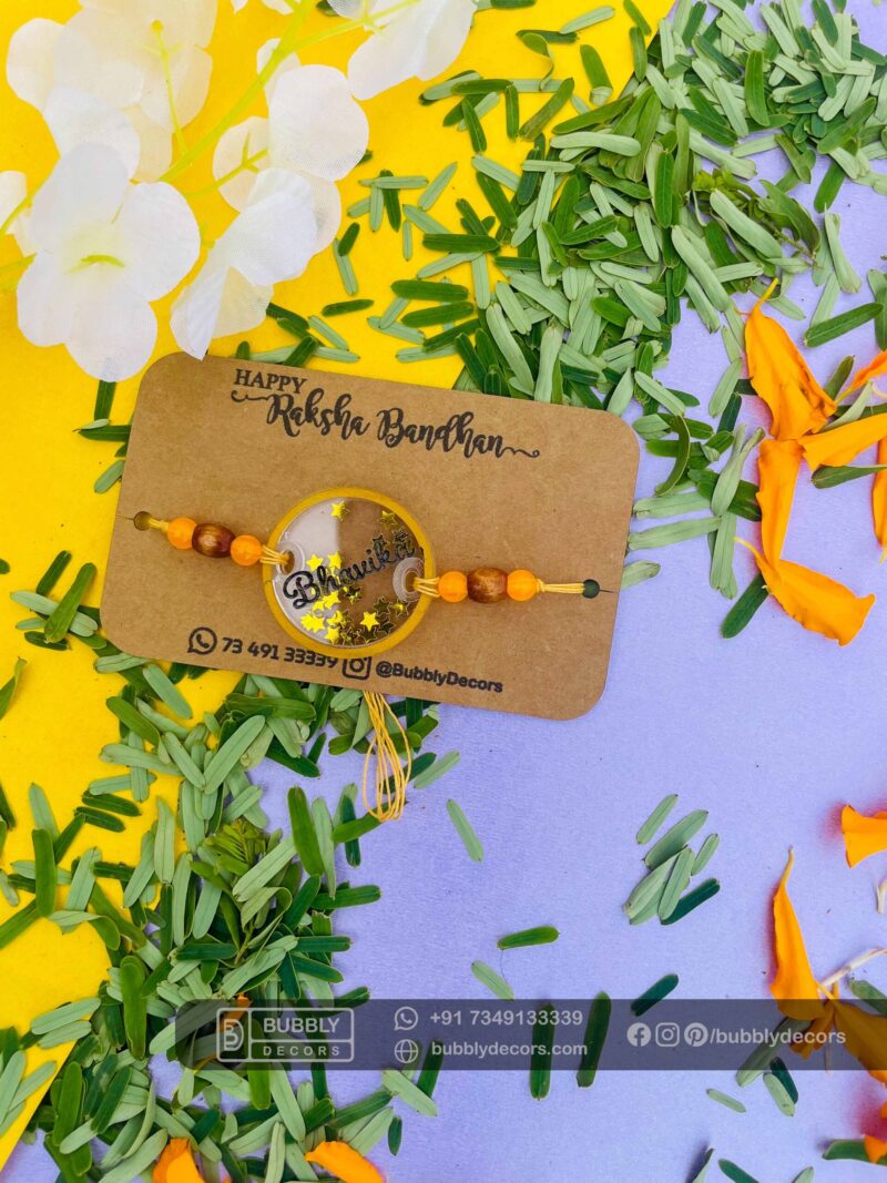 Depth Round Rakhi - Bubbly Decors