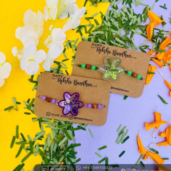 Depth Flower Rakhi - Bubbly Decors