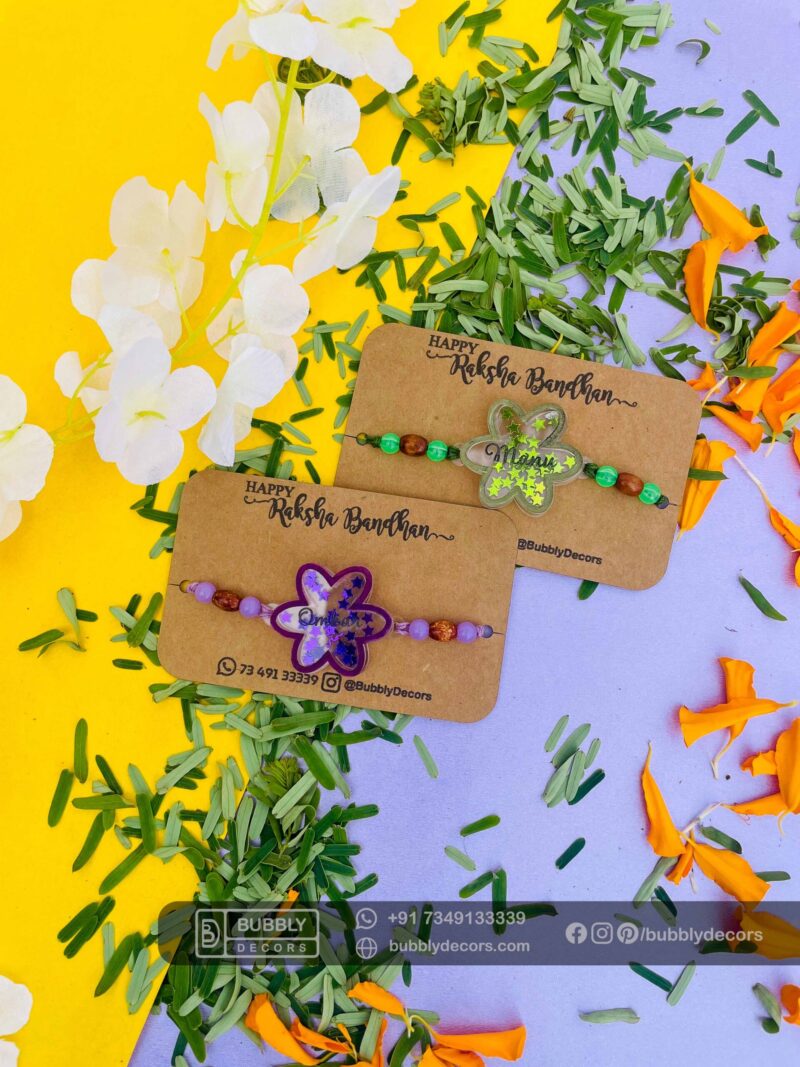 Depth Flower Rakhi - Bubbly Decors