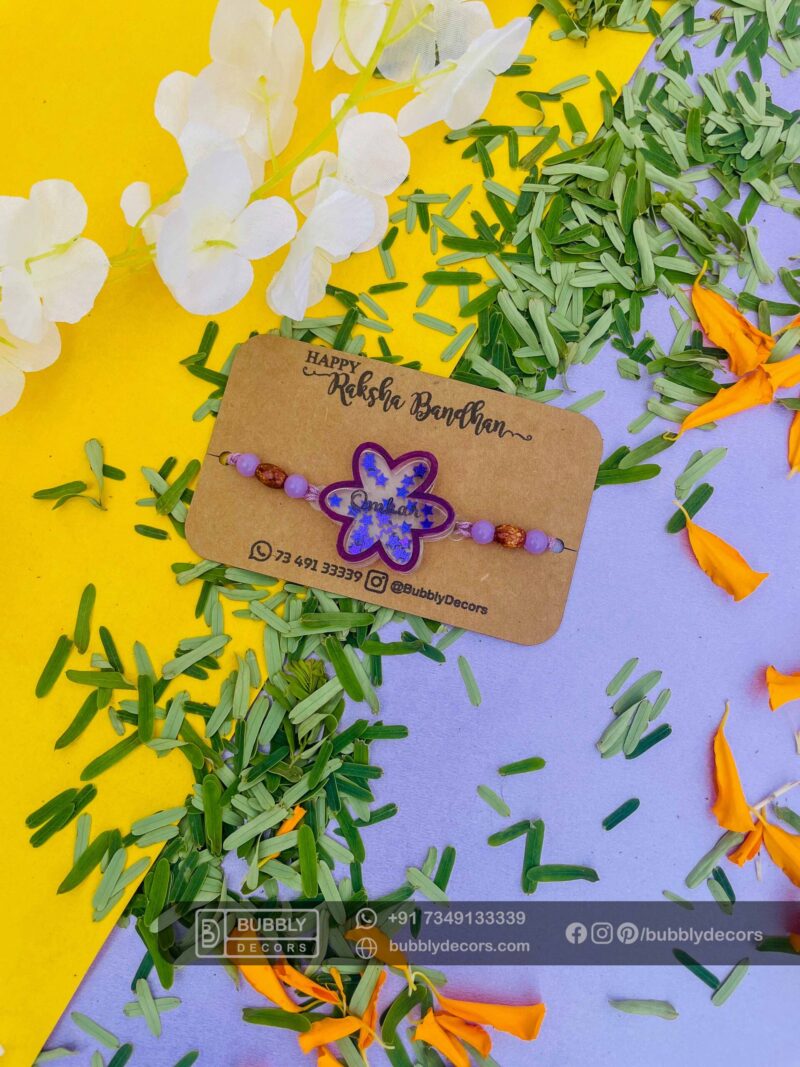 Depth Flower Rakhi - Bubbly Decors