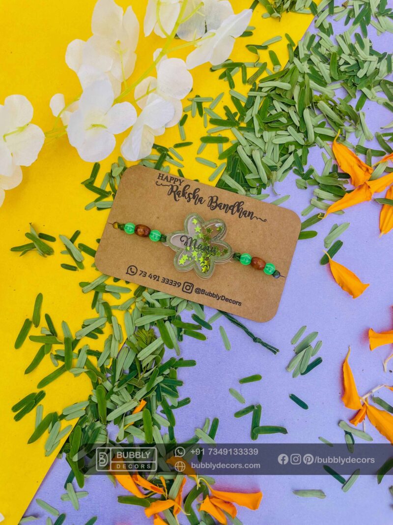 Depth Flower Rakhi - Bubbly Decors