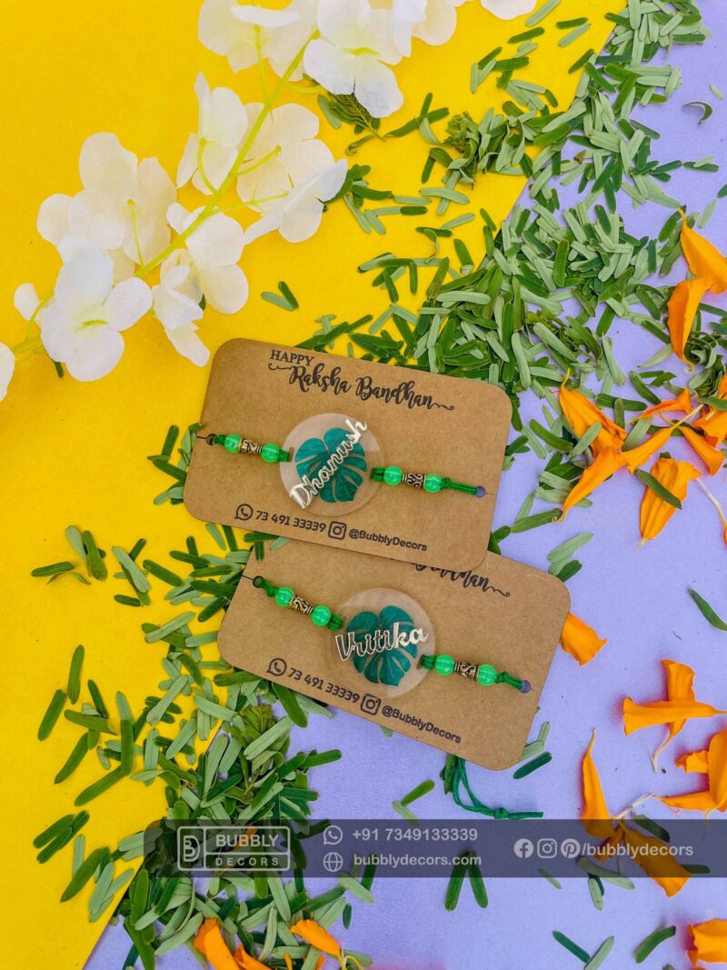 Alphabets magnets Rakhi Combo Hamper - Bubbly Decors