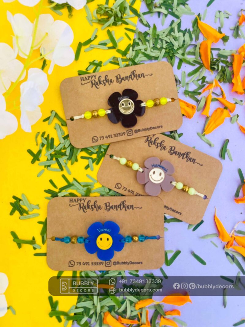Alphabets magnets Rakhi Combo Hamper - Bubbly Decors