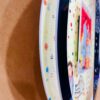 Pattern Round frame with photo and name - Bubbly Decors