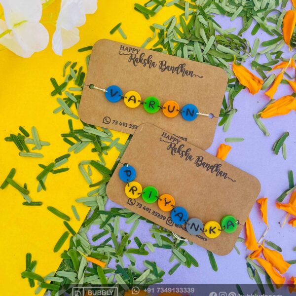 Rakhi combo Name Board for Brother - Bubbly Decors