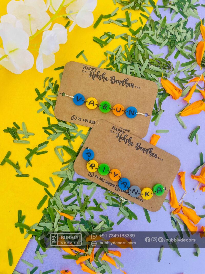 Rakhi combo Name Board for Brother - Bubbly Decors