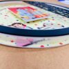 Pattern Round frame with photo and name - Bubbly Decors